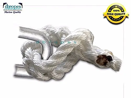 5/8" X 20' Three Strand Mooring Pendant 100% Nylon Rope without Thimble. (TS 10400 Lbs.) Made in USA. FREE EXPEDITED SHIPPING