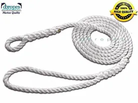 5/8" X 20' Three Strand Mooring Pendant 100% Nylon Rope without Thimble. (TS 10400 Lbs.) Made in USA. FREE EXPEDITED SHIPPING