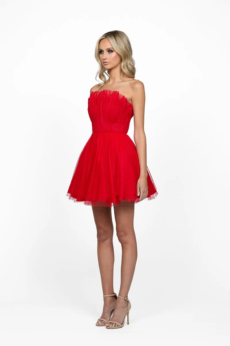 ALONDRA STRAPLESS MINI DRESS