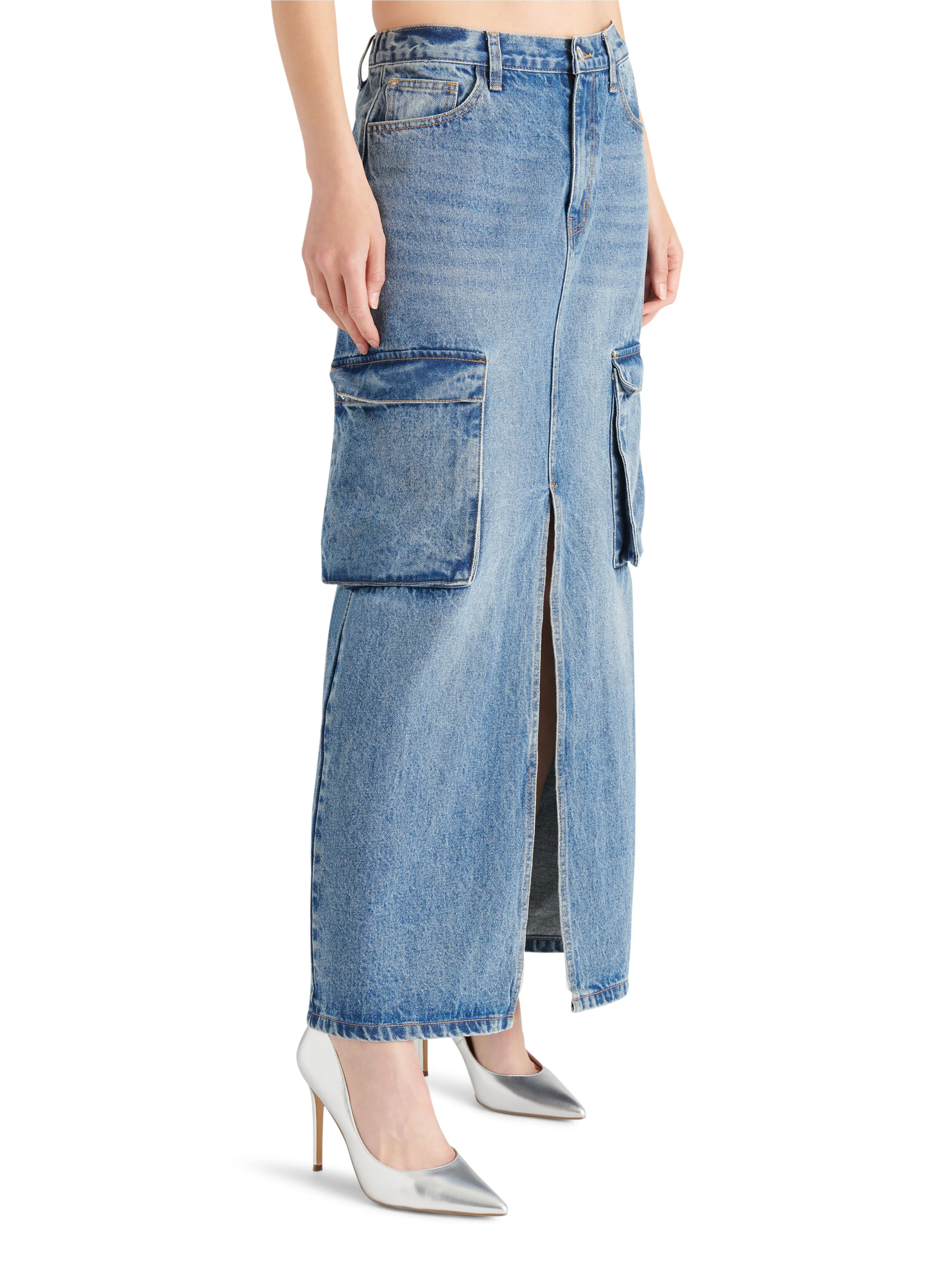 BENSON SKIRT BLUE DENIM