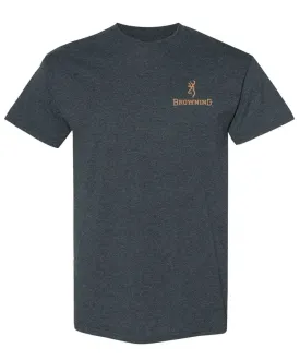 Browning Crosshair Buck (Charcoal) - Mens T-Shirt