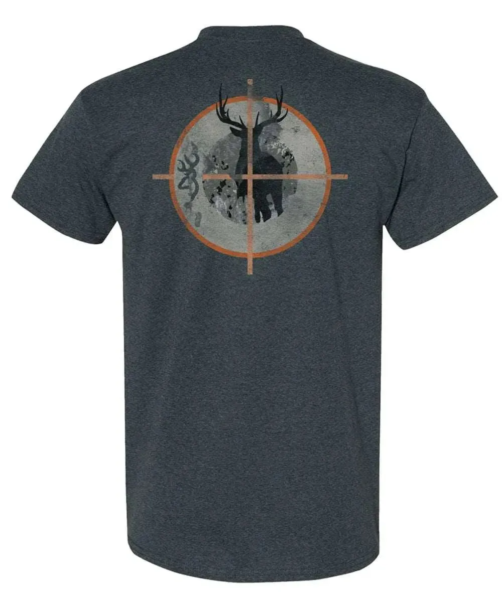 Browning Crosshair Buck (Charcoal) - Mens T-Shirt