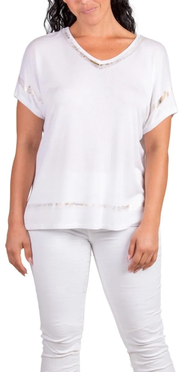 Bruna Cap-Sleeve Top