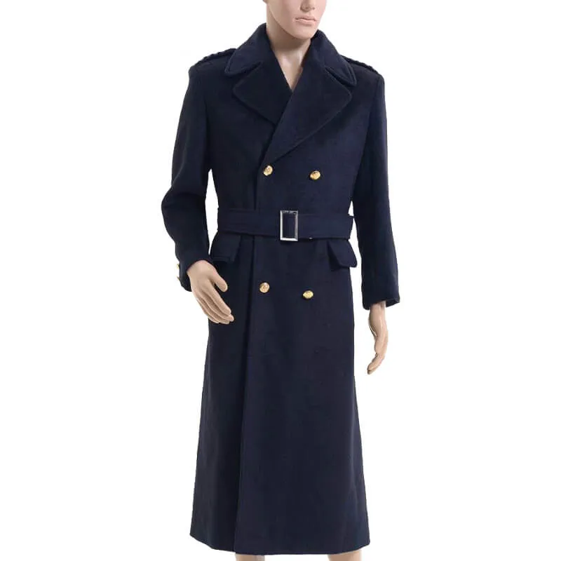 Captain Jack Harkness Trench Coat Doctor Who Navy Wool Coat Jacket ACcosplay