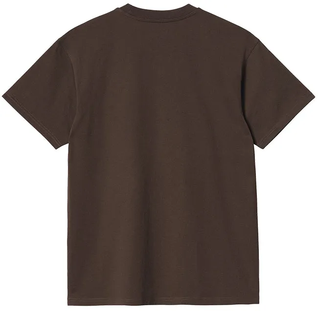 Carhartt WIP Mens American Script T Shirt Tobacco