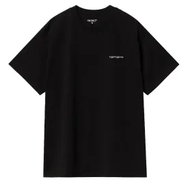 Carhartt WIP Script Embroidery T-Shirt Black / White