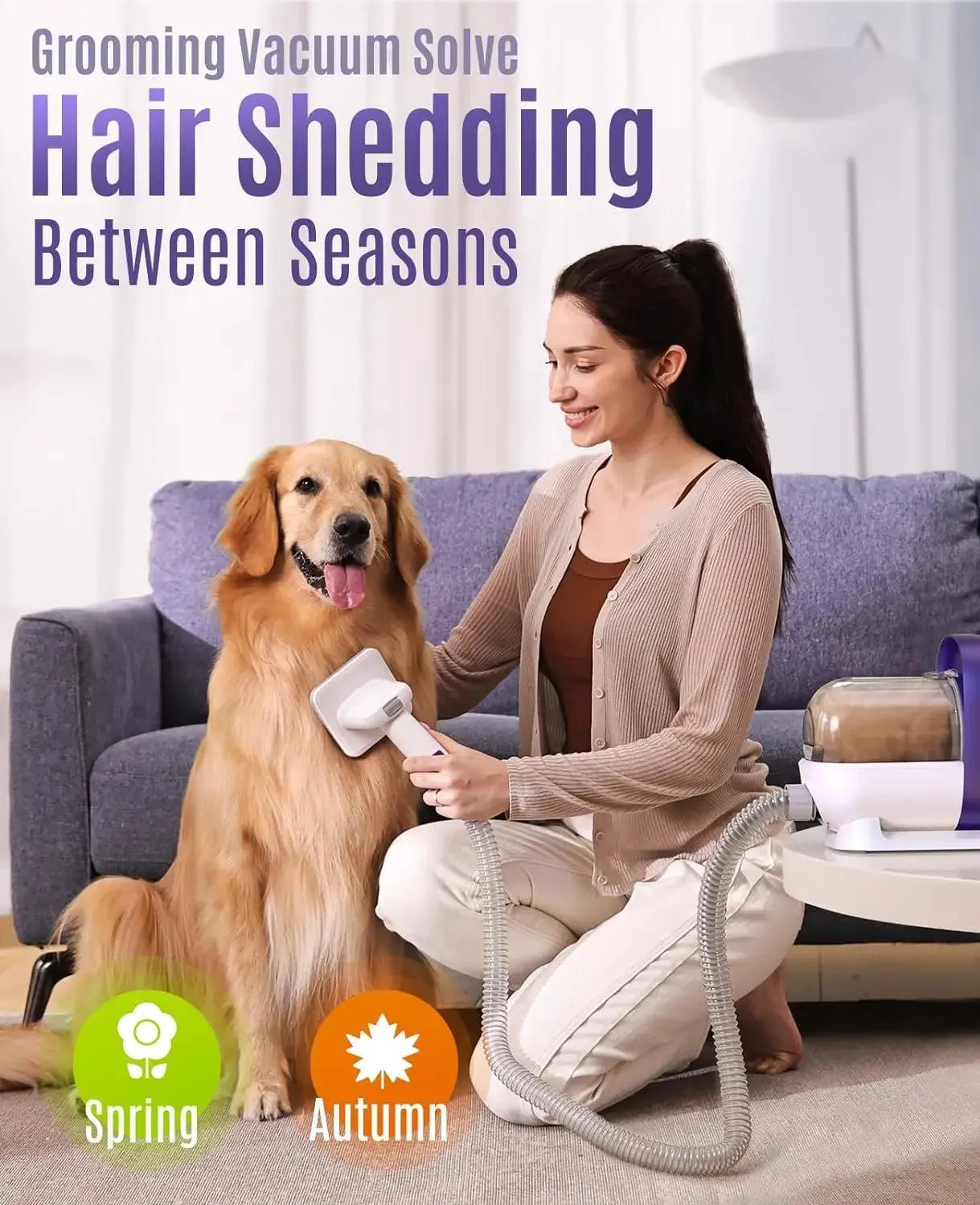 Dog Vacuum Brush Grooming Tools