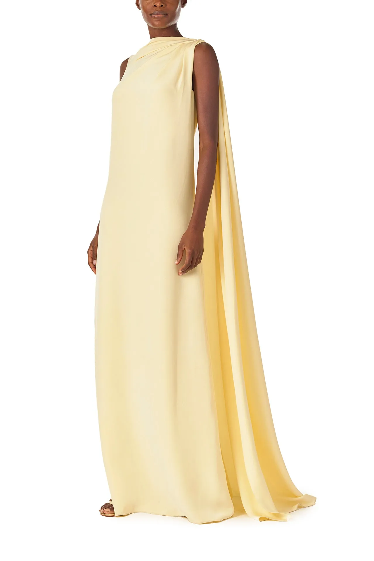 Draped Caftan Gown