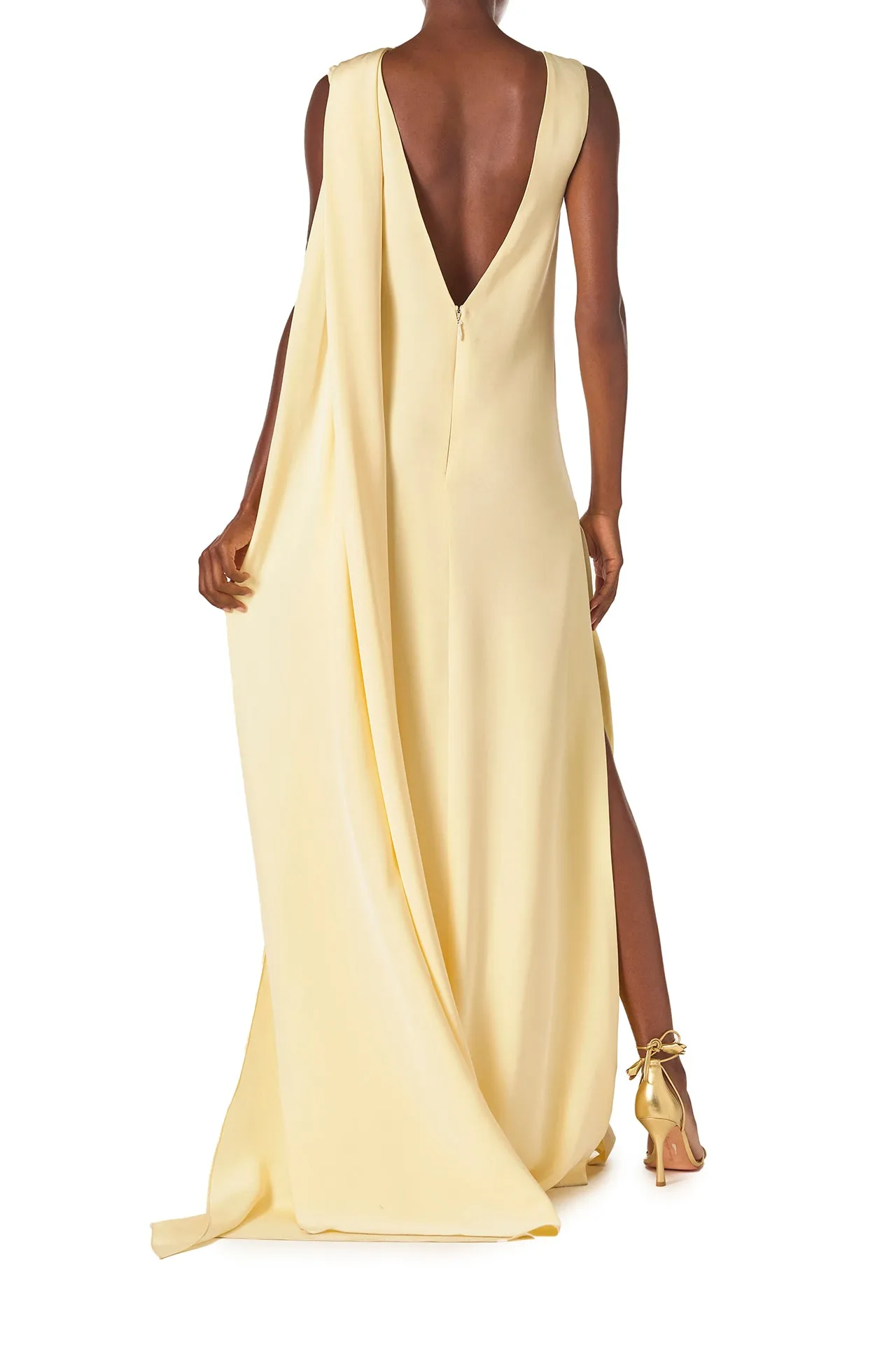 Draped Caftan Gown