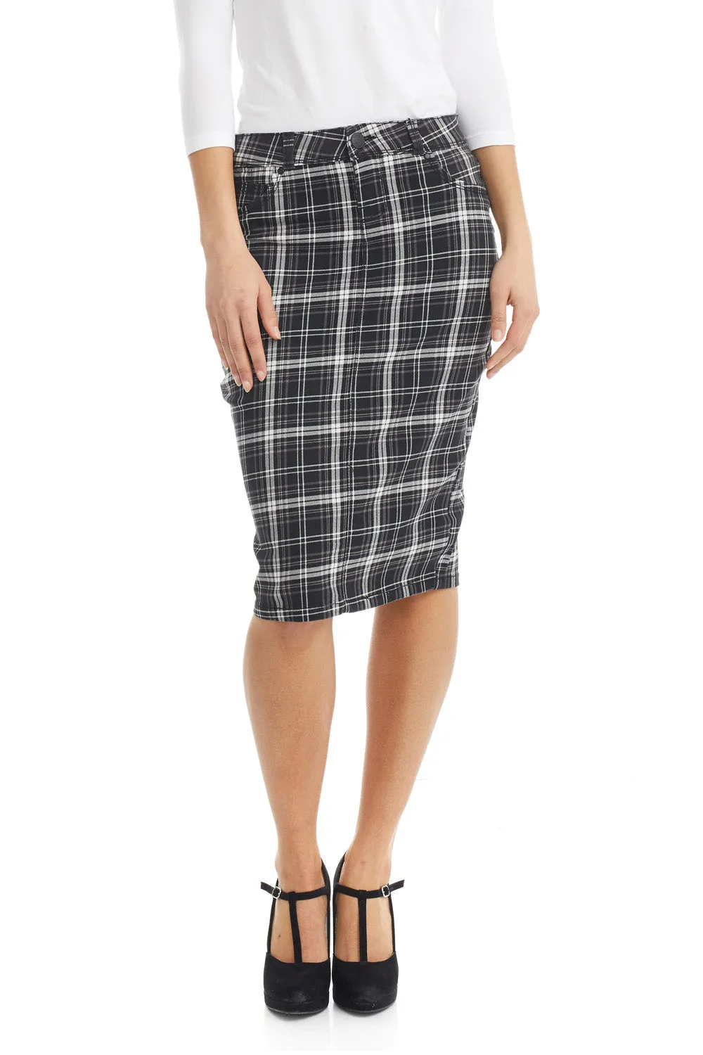 Esteez MELROSE Skirt - Pencil Jean Skirt for WOMEN