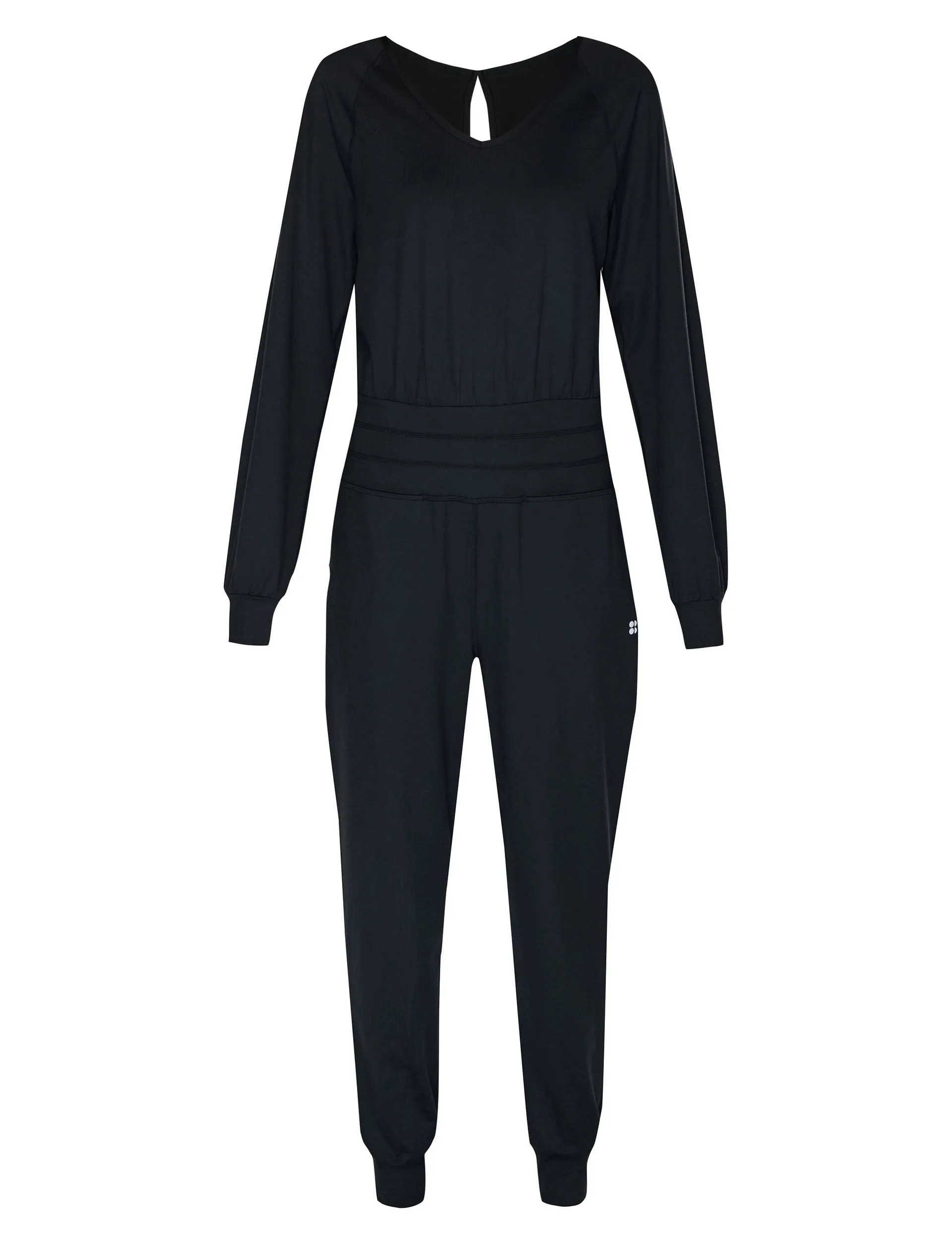 Gaia Yoga Long Sleeve Jumpsuit - Black