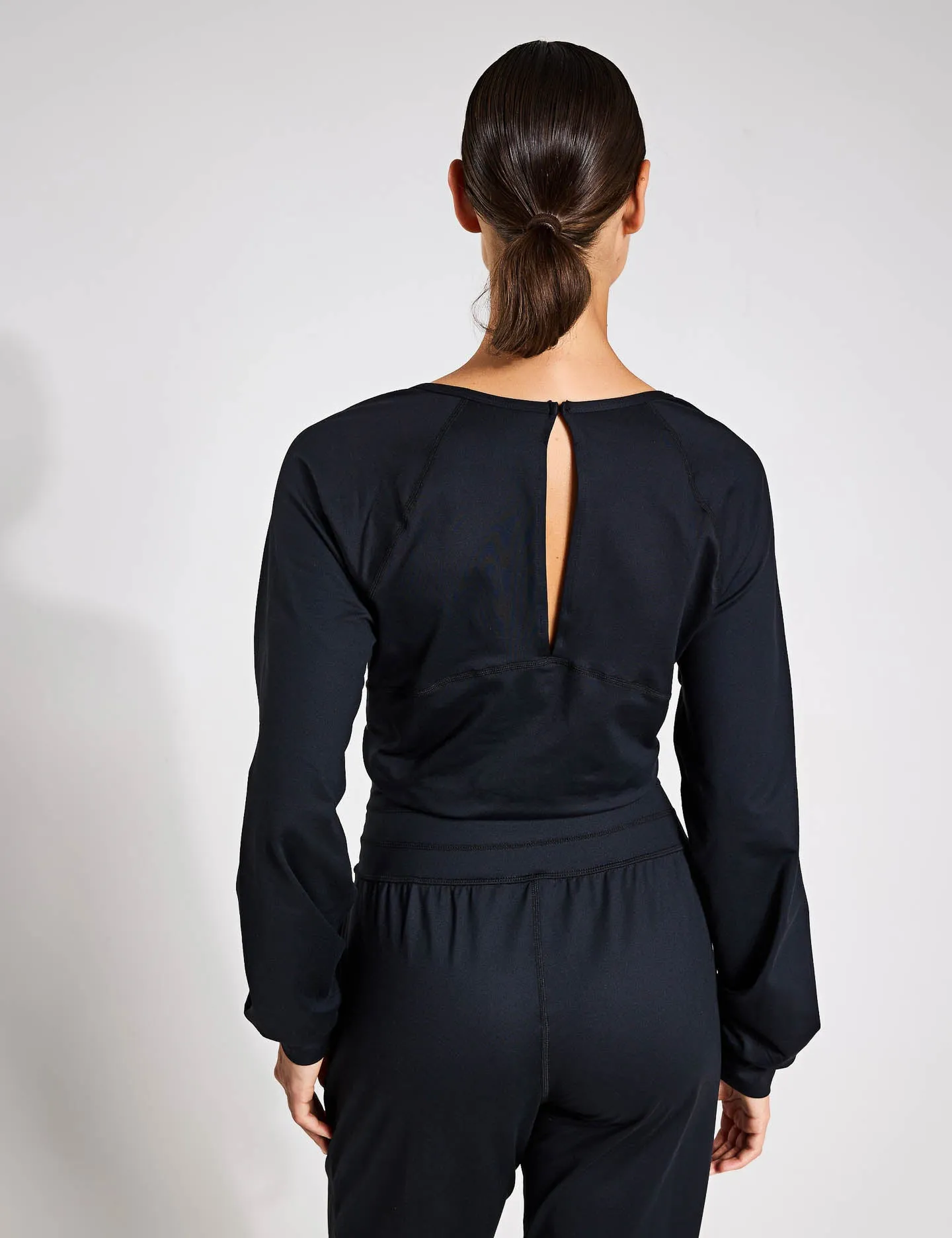 Gaia Yoga Long Sleeve Jumpsuit - Black