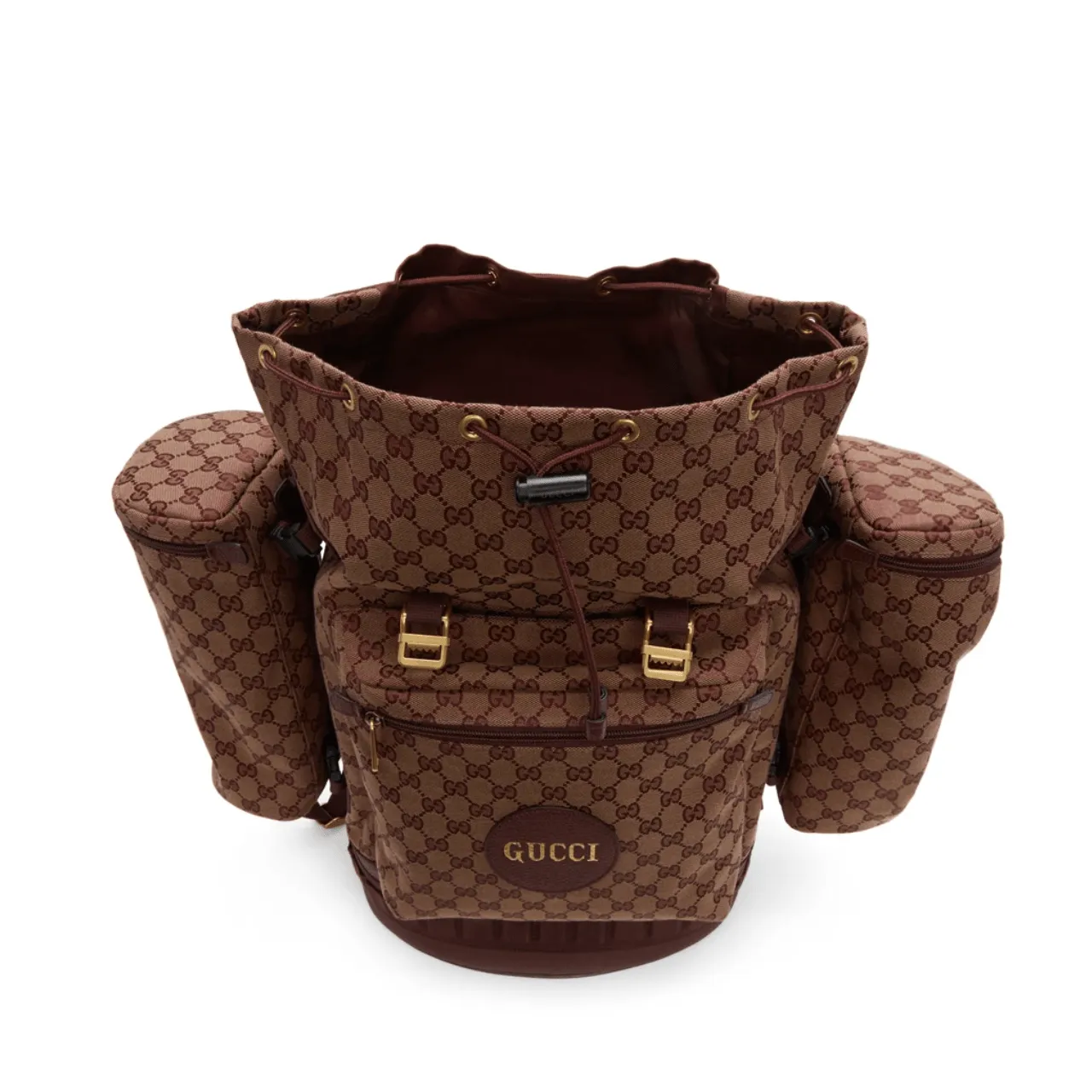 Gucci Alpine Trekking Backpack Beige Bordeaux