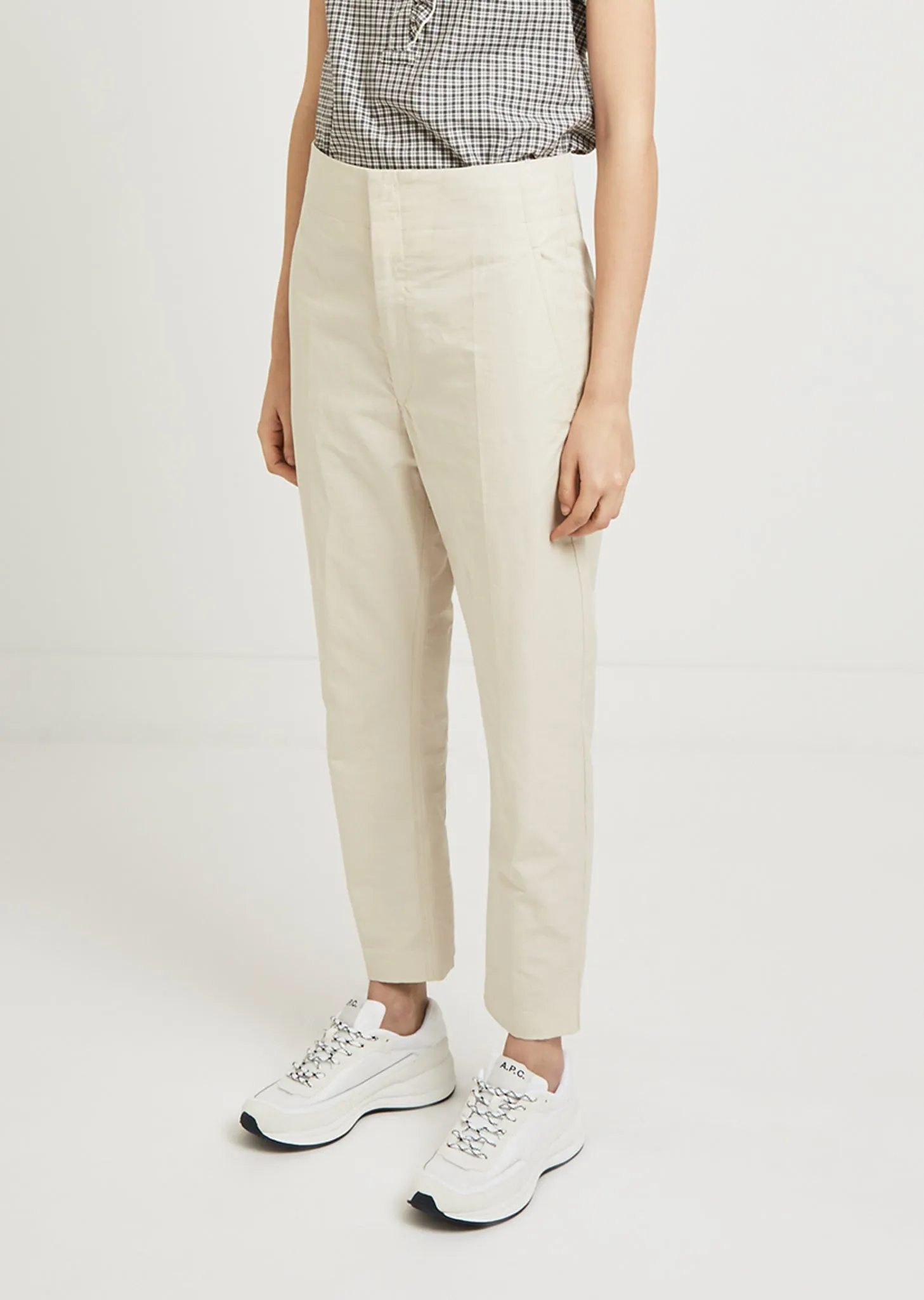 Haloah Coated Linen Trousers