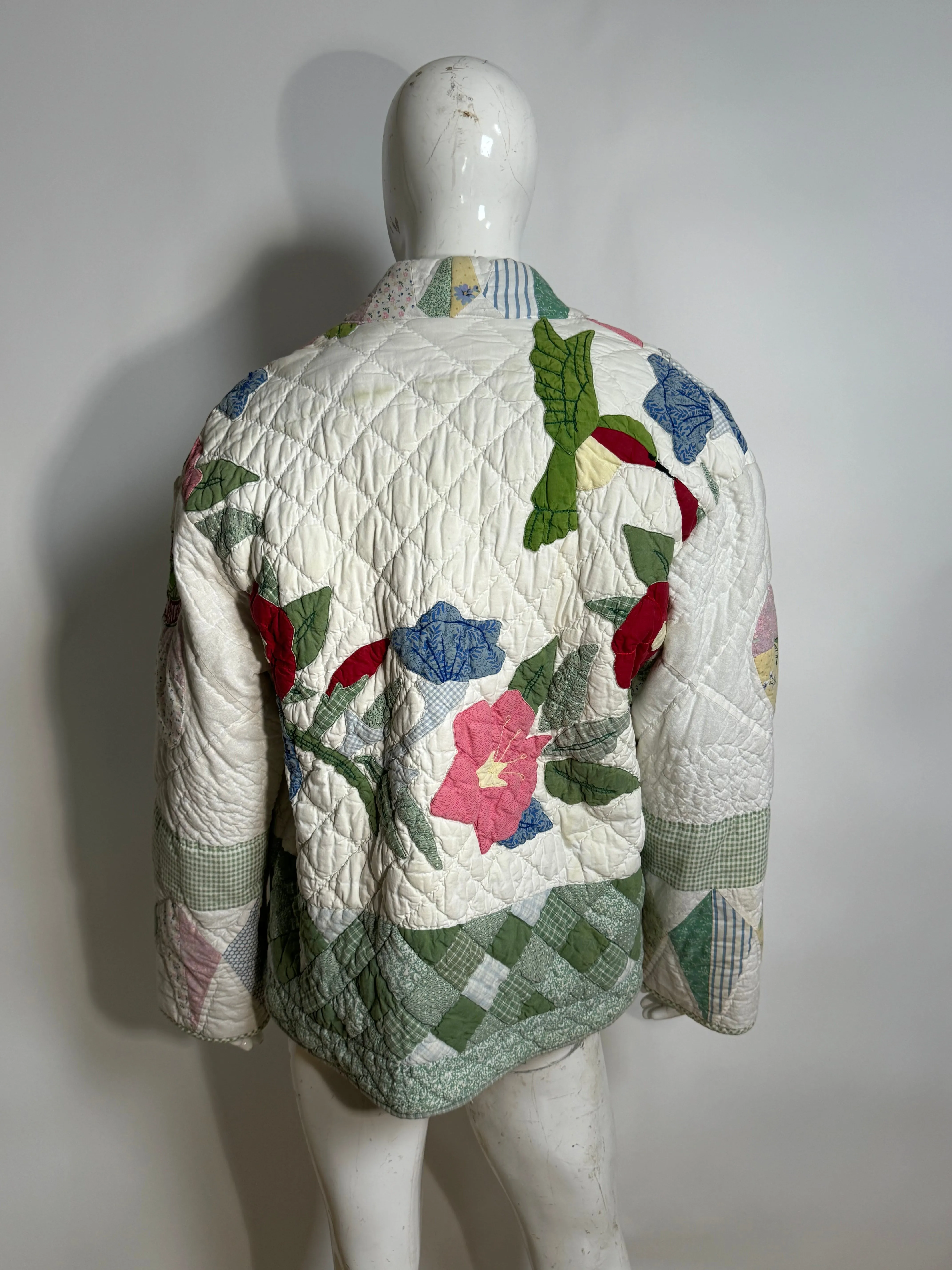 “Hummingbird Love” Quilted Cardigan