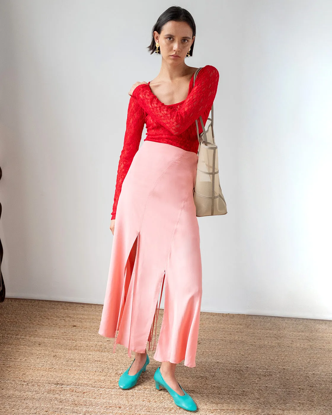 Joey Skirt Crepe Viscose Pink