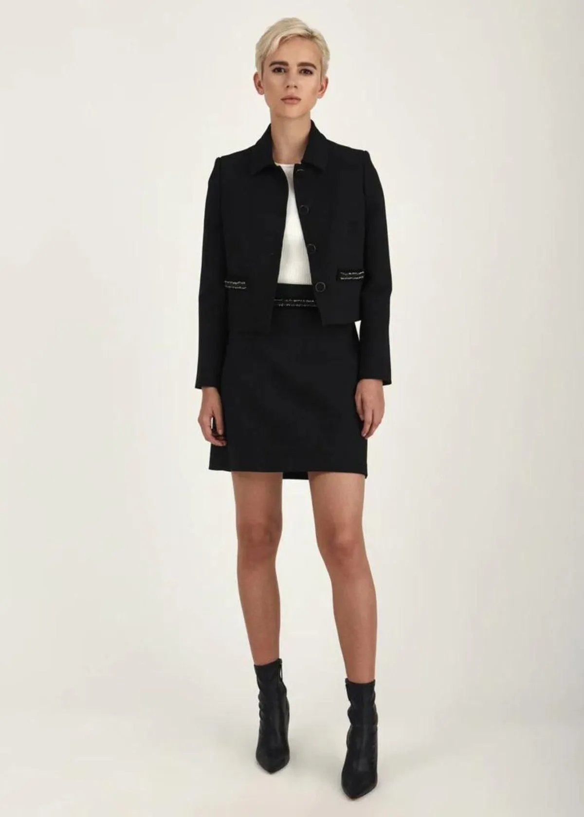 JUDITH & CHARLES Archer Mini Skirt - Black