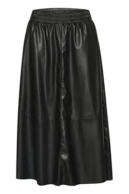 Kaffe Mikka Long Skirt in Black Deep