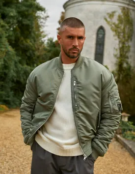 Khaki Bomber Jacket