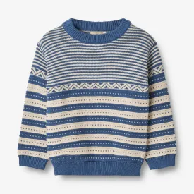 Knit Pullover Janus - deep ocean