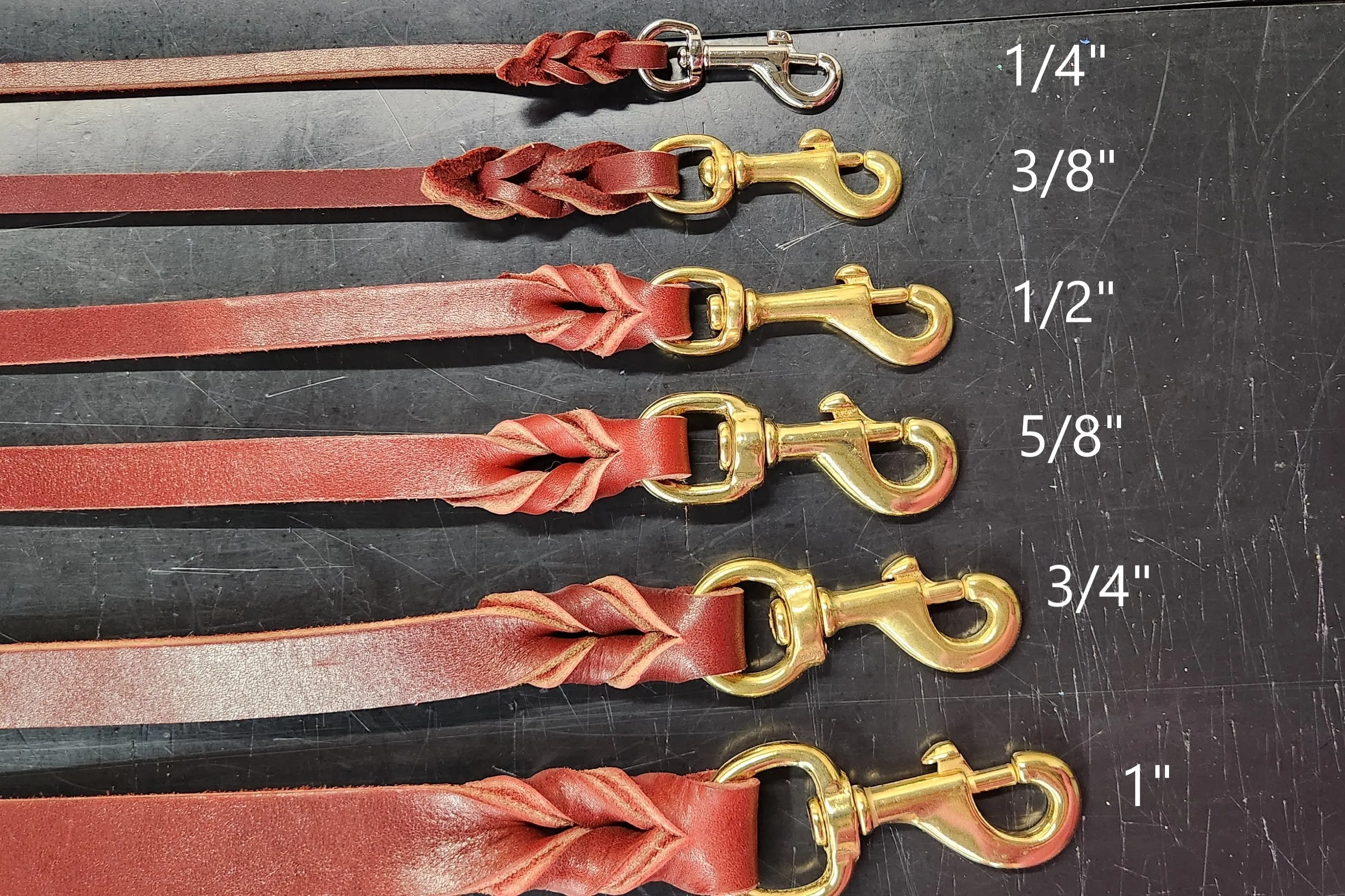 Latigo Leather Leashes 4'