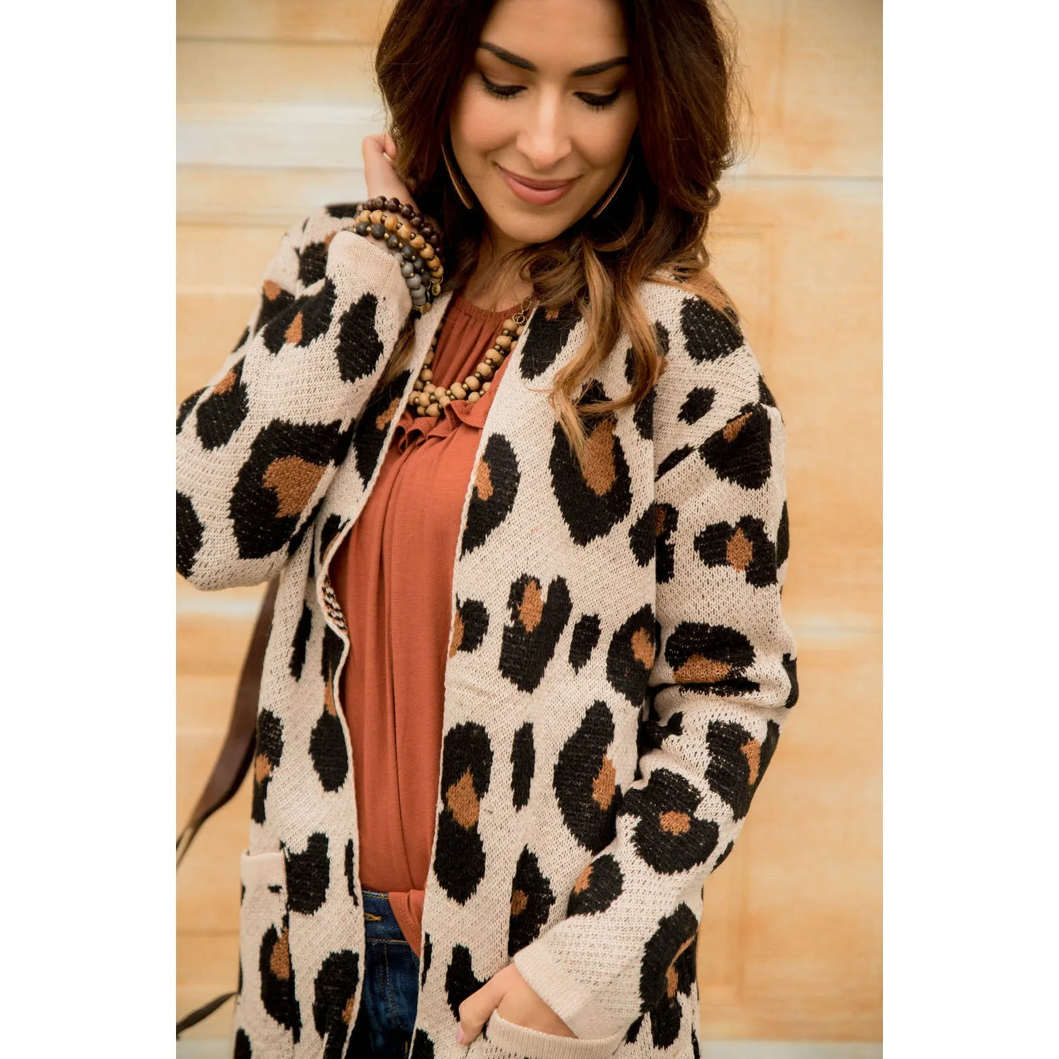 Leopard Pocket Cardigan