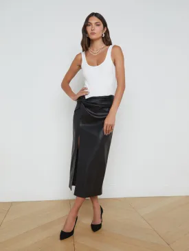 Lilou Vegan Leather Skirt