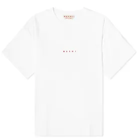 Marni Small Logo T-Shirt in Lily White