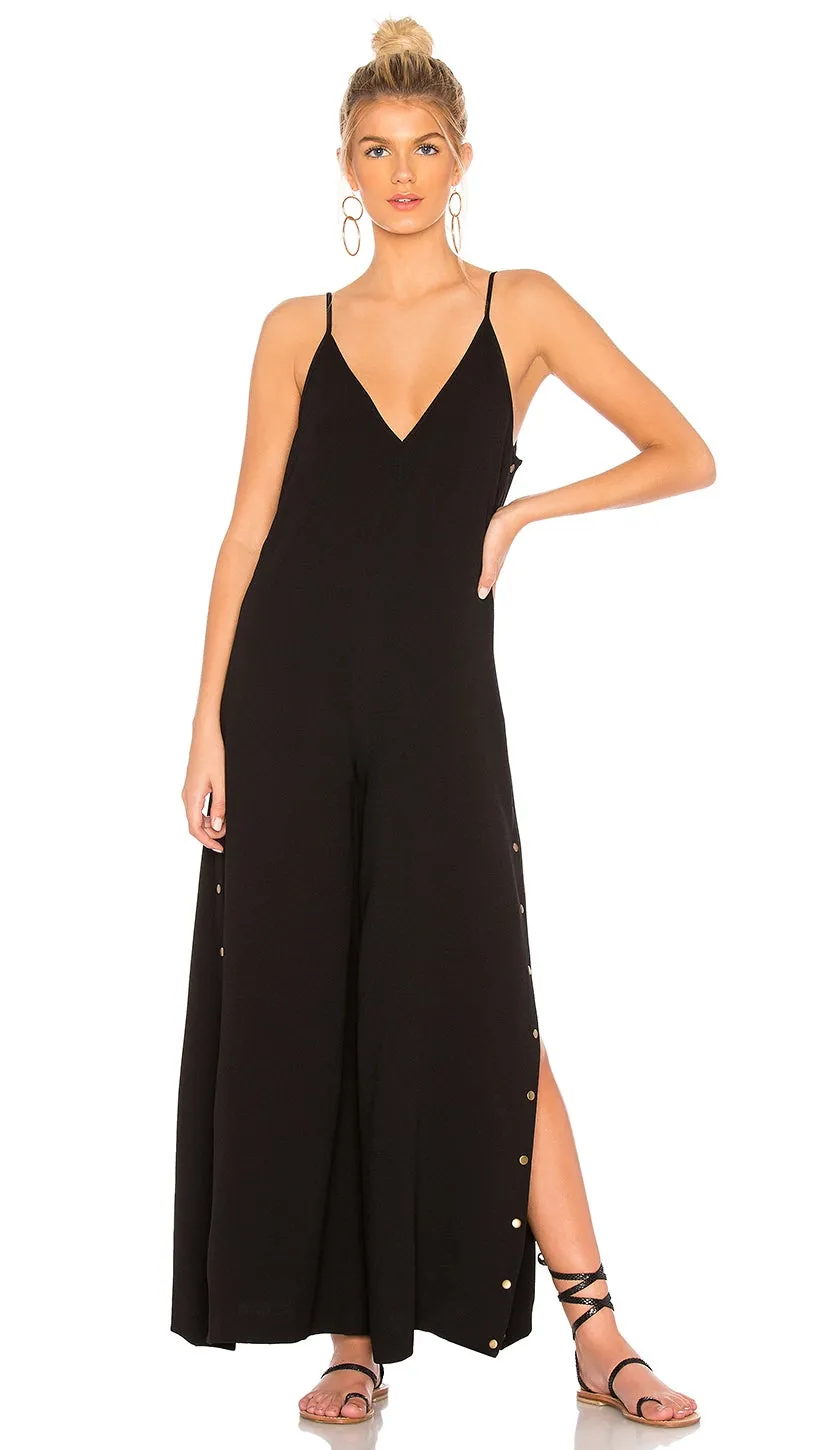 One Teaspoon Rosaline Studded Jumpsuit Black