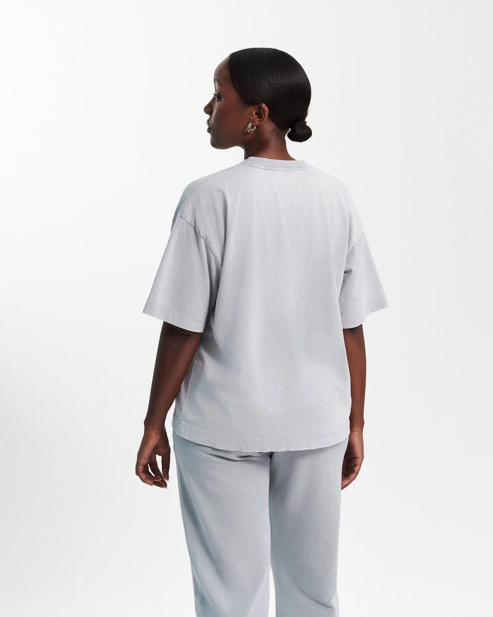 Oversized Organic T-Shirt - Oyster Grey