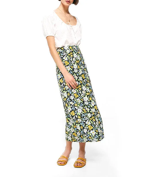 Printed Midi Skirt Multi