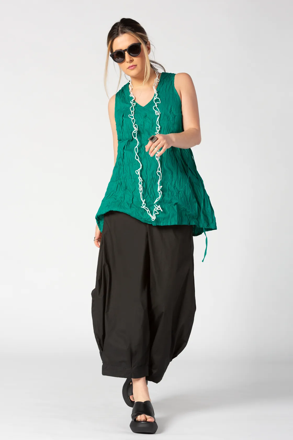 Renee Top in Emerald Carnaby