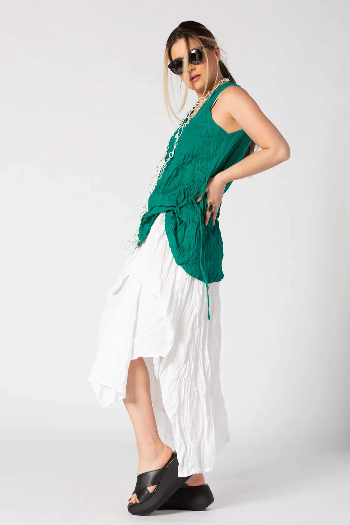 Renee Top in Emerald Carnaby