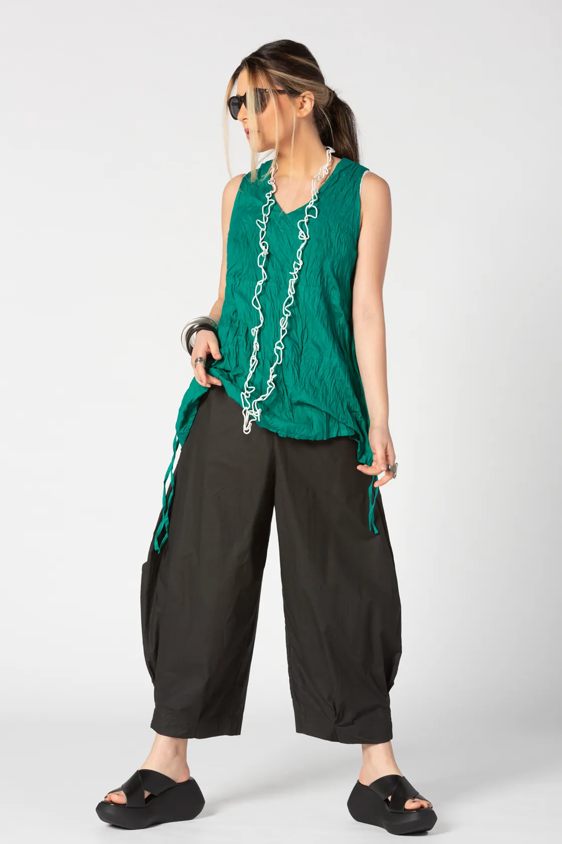 Renee Top in Emerald Carnaby