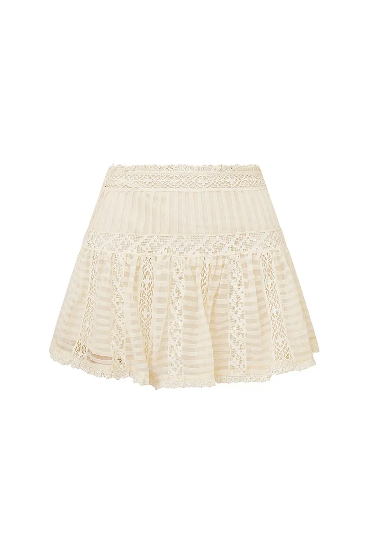 Rubyanne Crochet Lace Mini Skirt