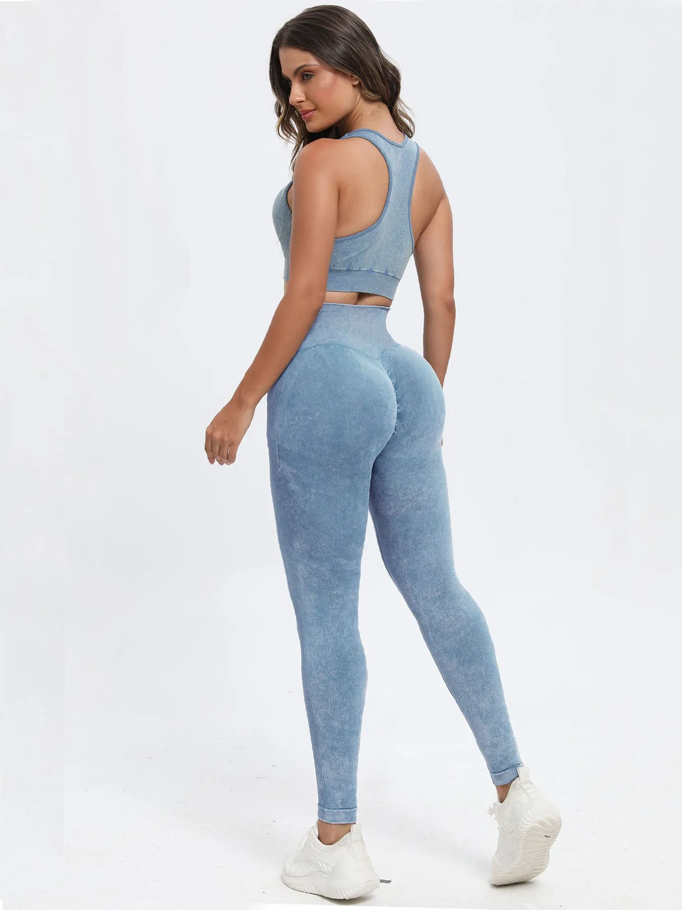 Scoop Neck Wide Strap Top and Pants Active Set