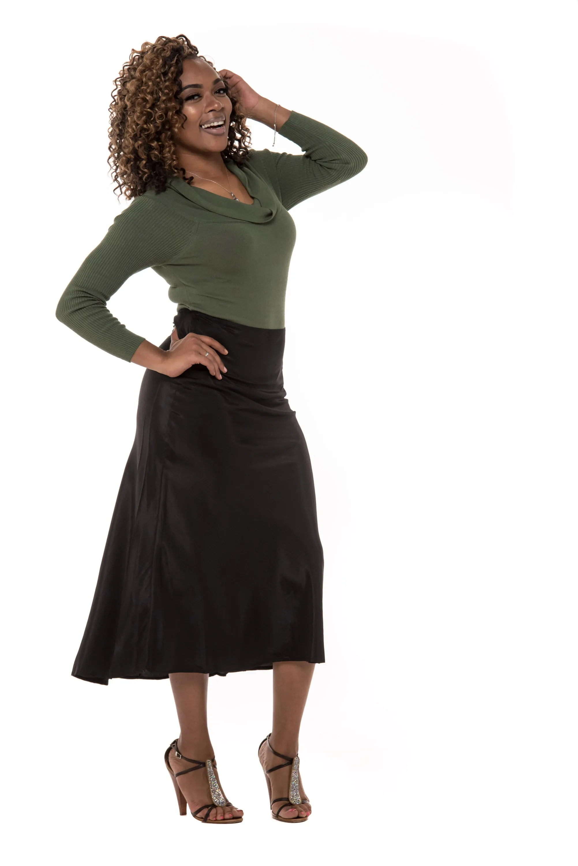 Serina Satin Skirt