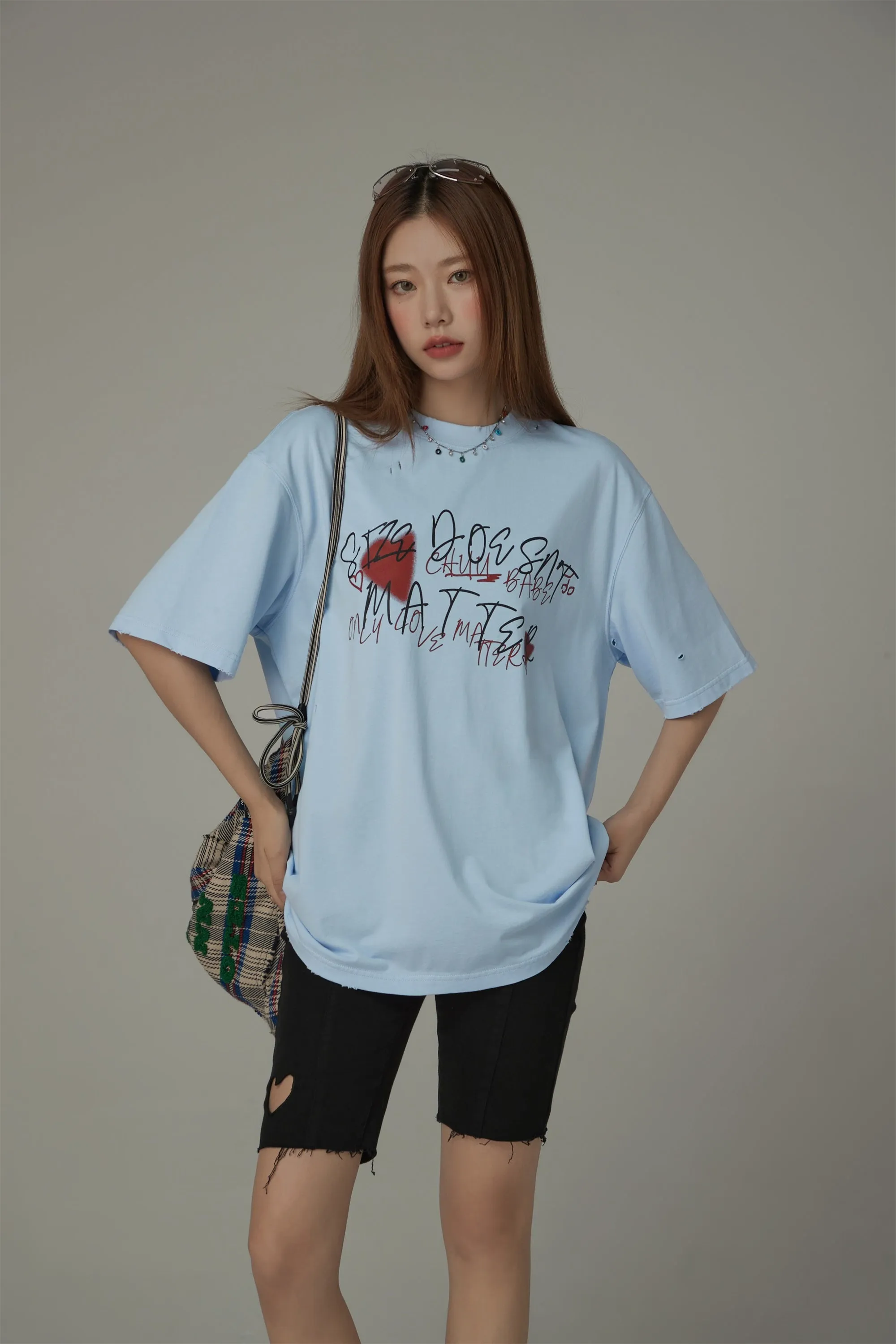 Size Doesnt Matter Cotton Loose-Fitting T-Shirt