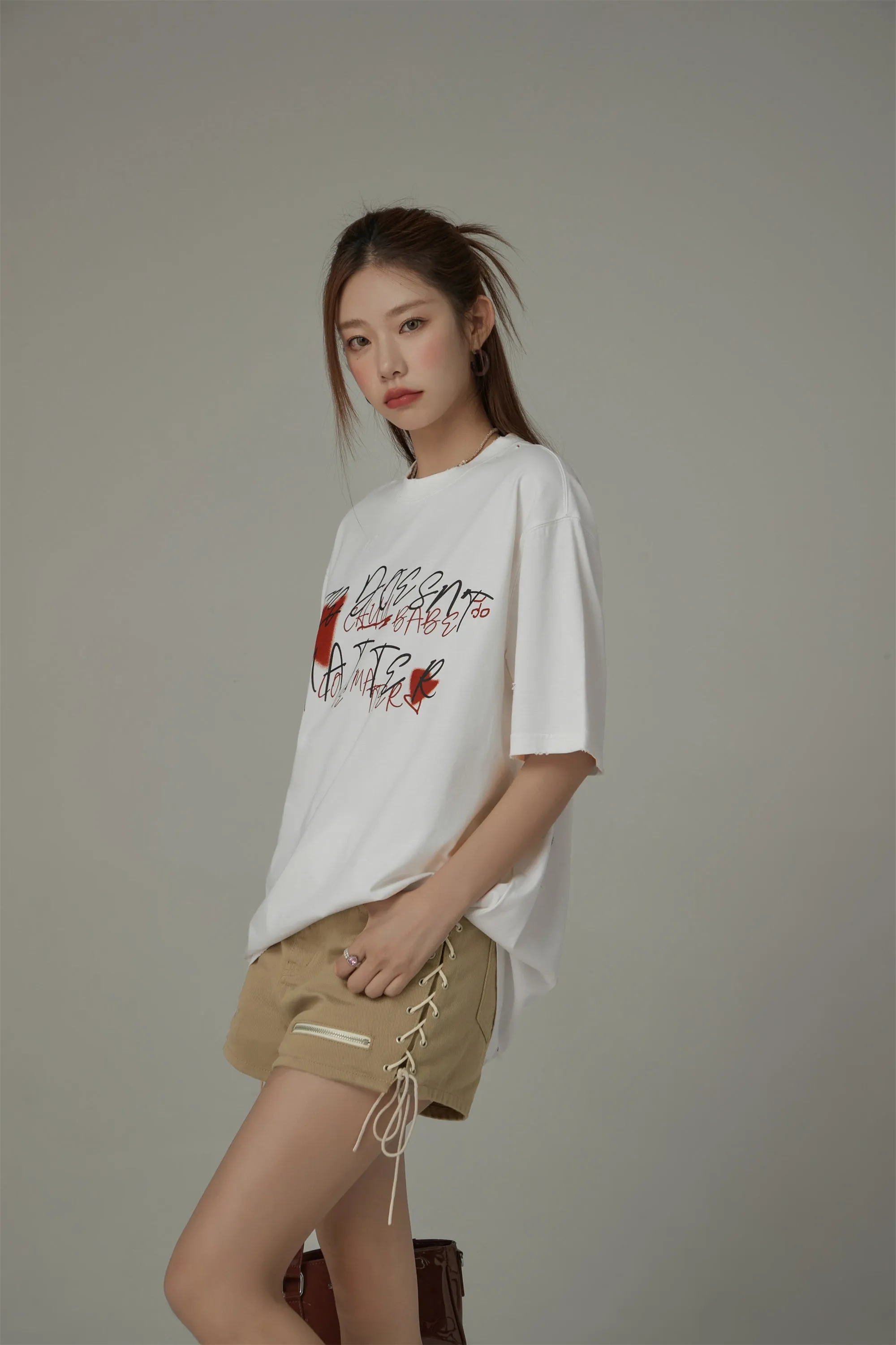 Size Doesnt Matter Cotton Loose-Fitting T-Shirt