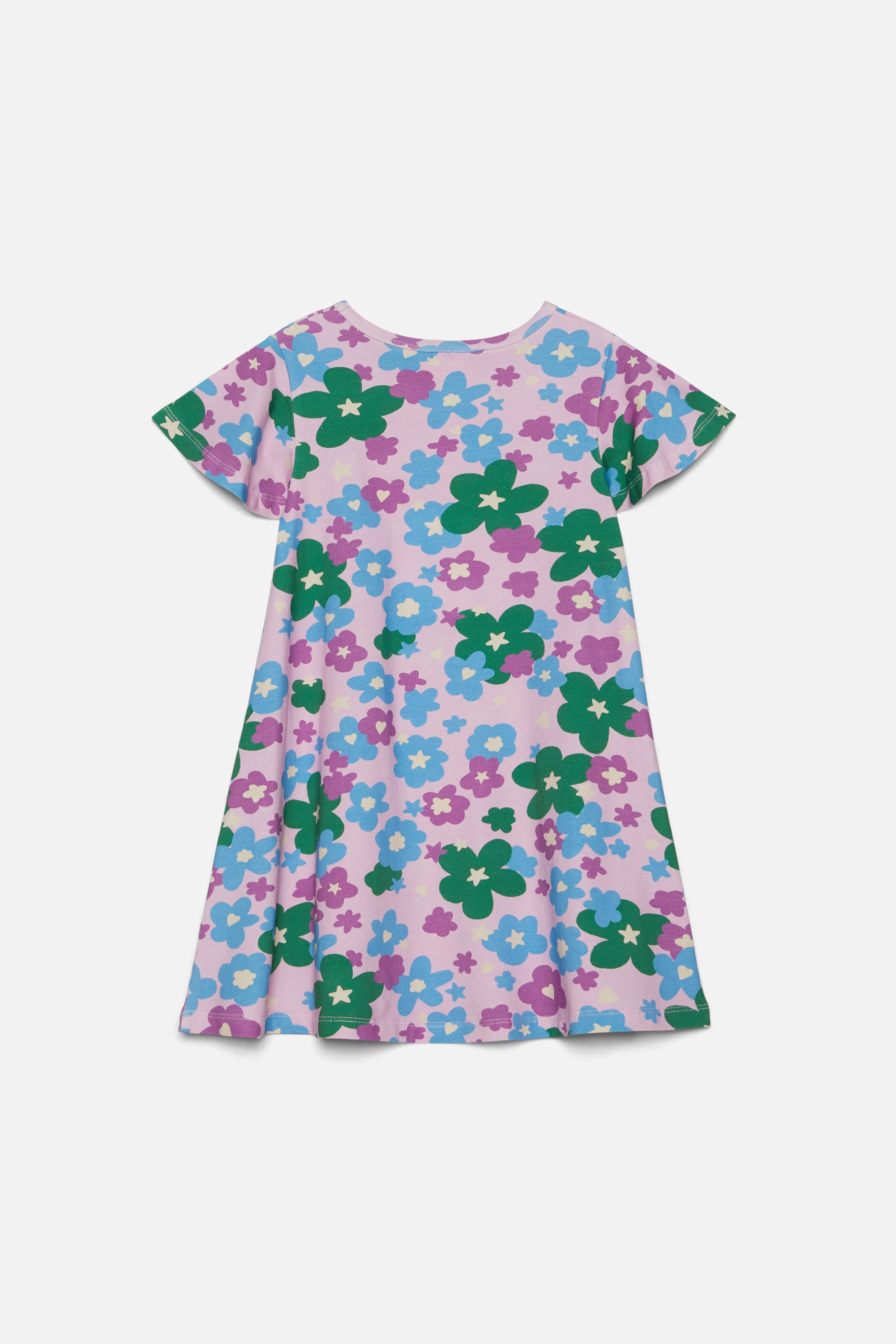 Starry Flower Kids Jersey Dress