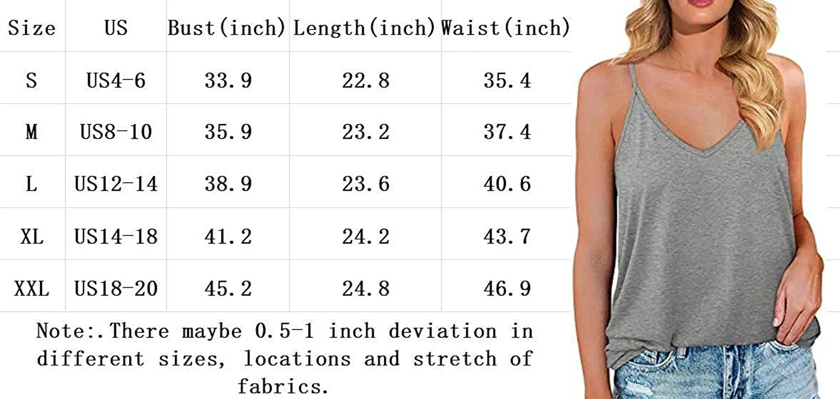 Styyyou Womens Stripe Strappy Cami Top Summer Deep V-Neck Breathable Cool Vest Tops