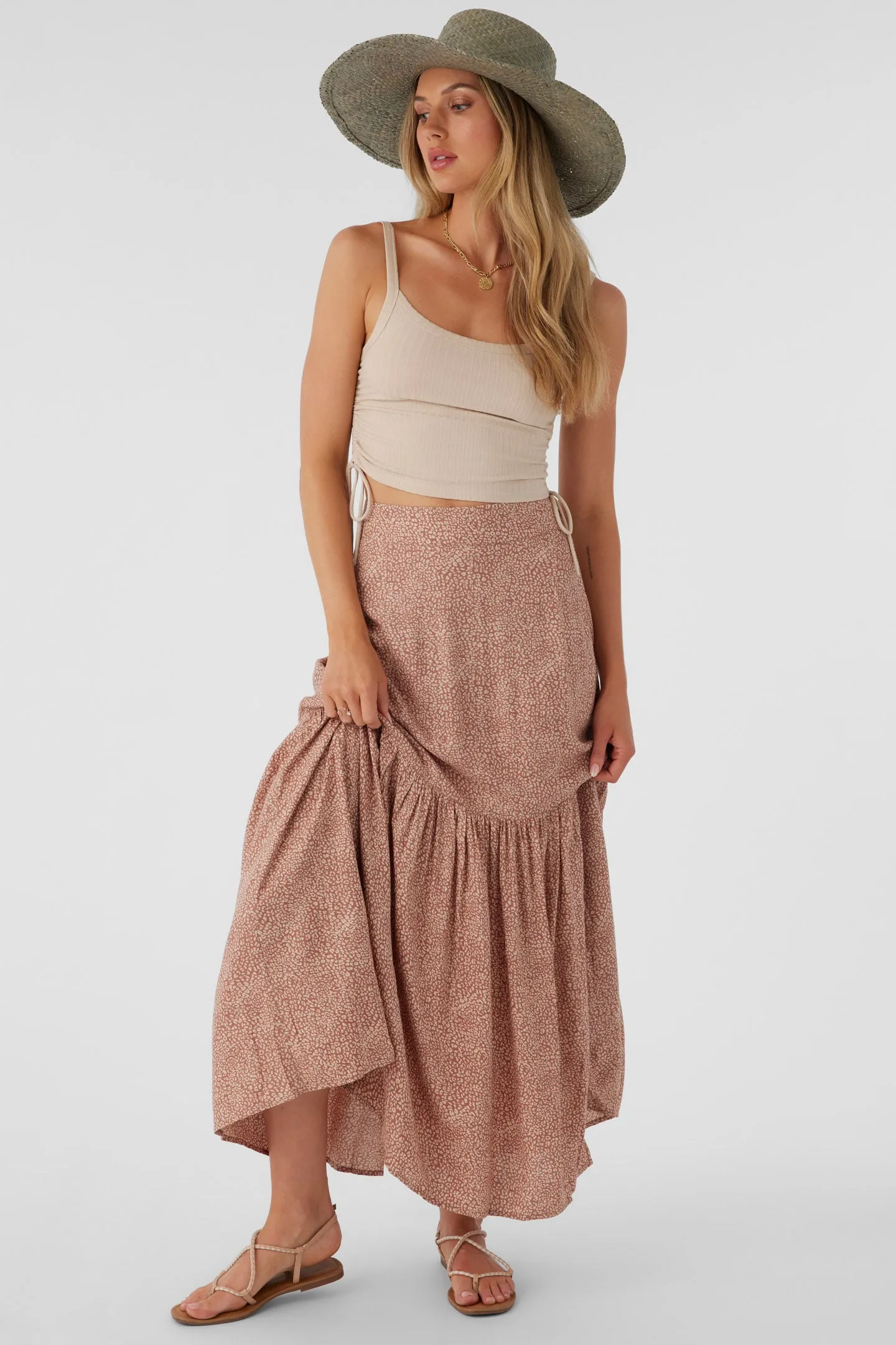 TINSLIE LORDES ANIMAL MAXI SKIRT