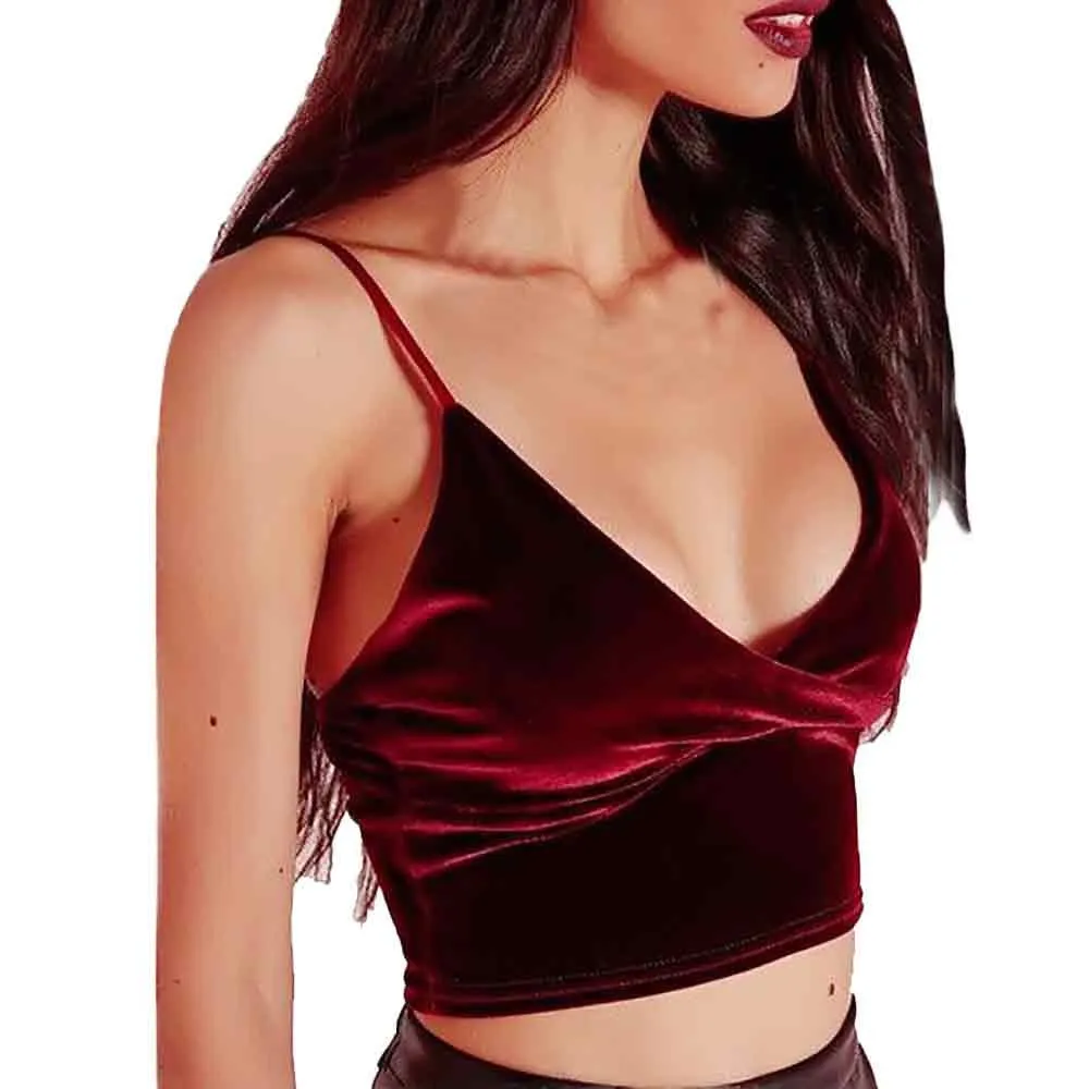 Velvet Bandage Crop Top