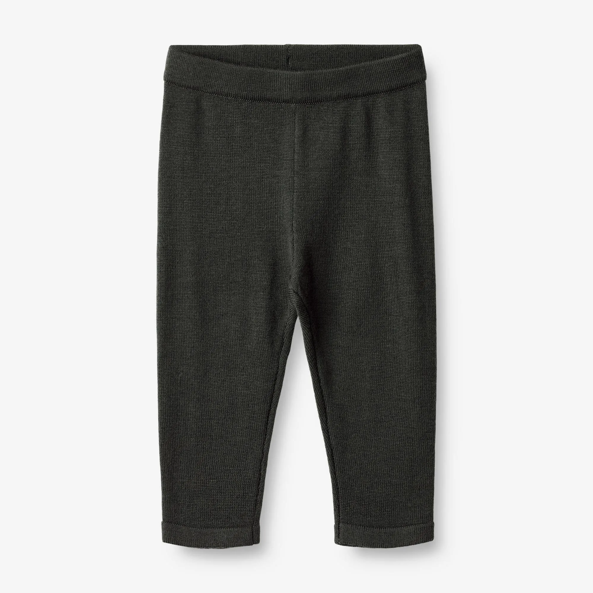 Wool Knit Trousers Neel | Baby - black coal