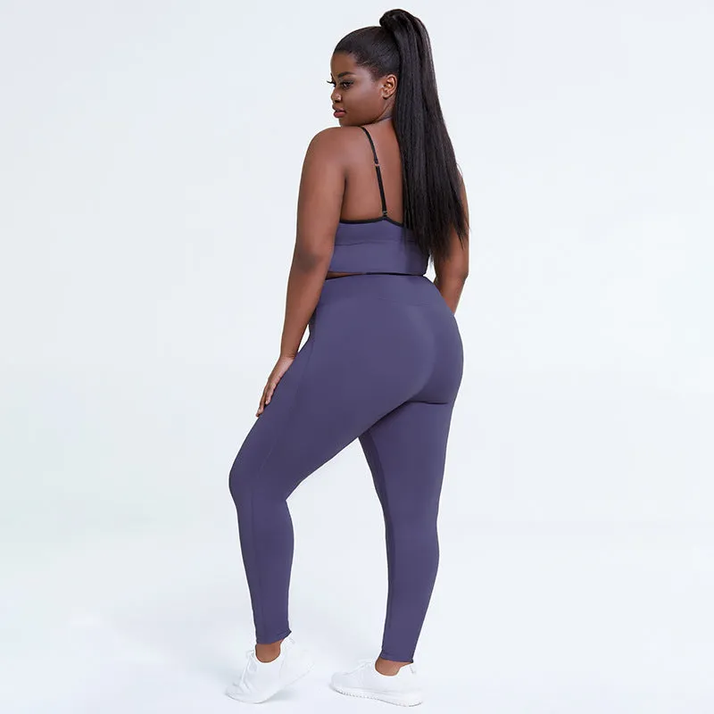 Yoga Clothes Women's Plus Size Solid Color