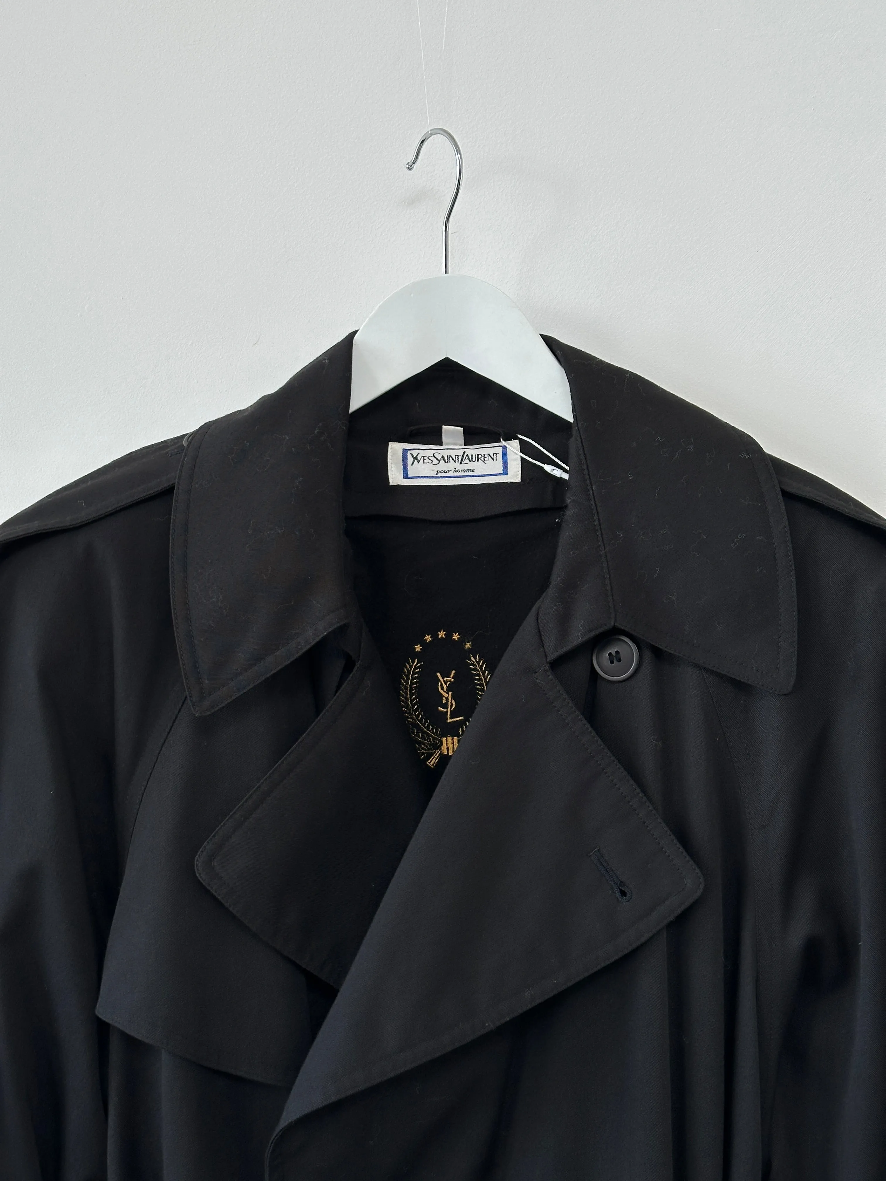 Yves Saint Laurent Cotton Belted Trench Coat - XXL