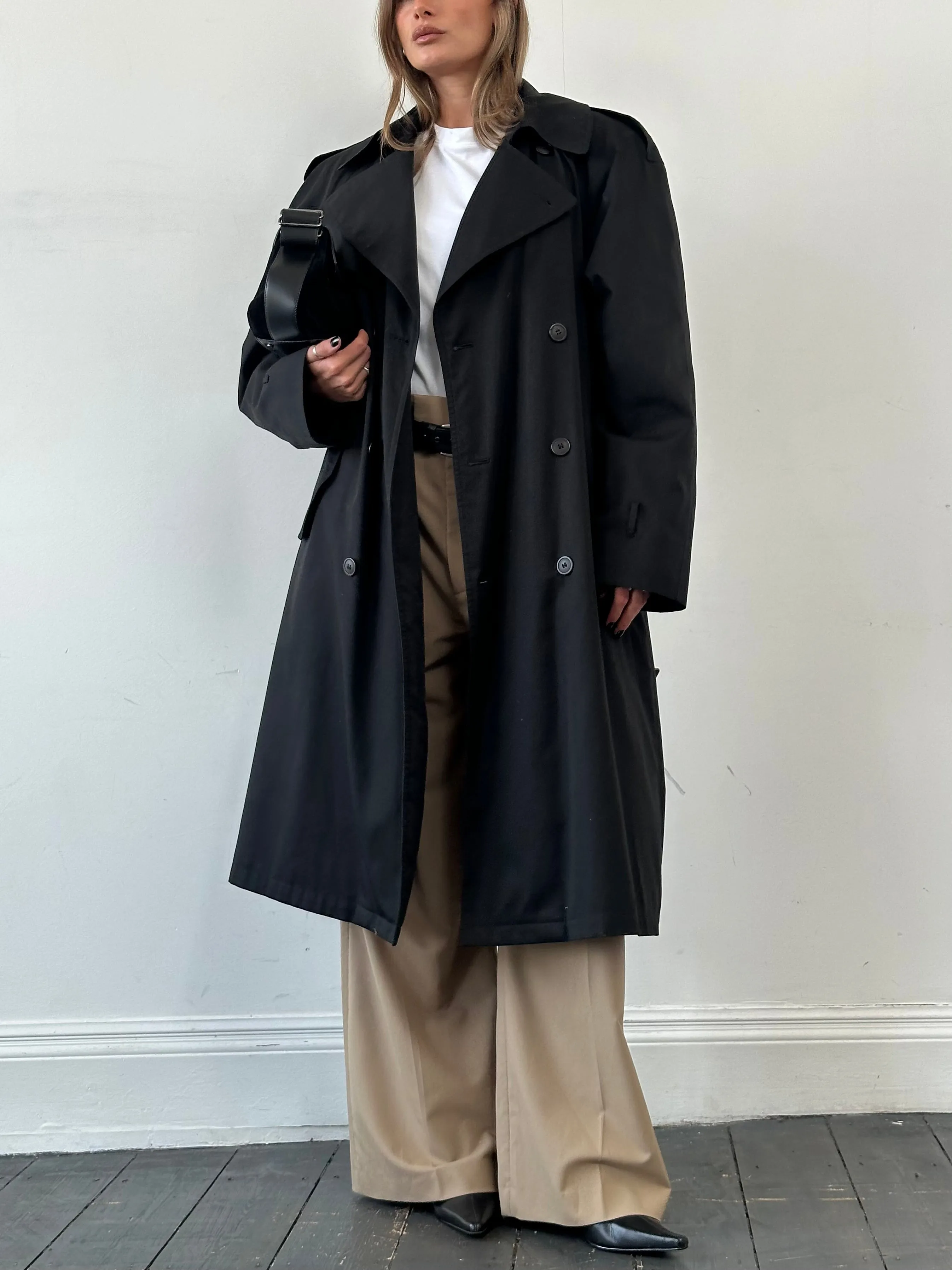 Yves Saint Laurent Cotton Belted Trench Coat - XXL